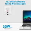 Chargeur USB C, chargeurs muraux PD à charge rapide 48 W 4 ports avec charge rapide 3.0, adaptateur de voyage USB-C multiport pour Samsung iphone