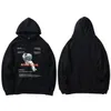 2020 Hip Hop Harajuku Streetwear Hoodie Astronaut Gedrukt Mens Pullover Katoen Fleece Hooded Winter Black Sweatshirt