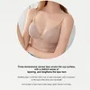 صالة الألعاب الرياضية مثيرة منخفضة الظهر الدانتيل bralette bra bra dot mesh Ultra Thin Thin Lodies Women White Lingerie Top Femme Yoga Bras T6281206