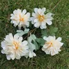 Gefälschte spiralförmige Hortensie (5 Stiele/Stück), 26,77" Länge, Simulations-Chrysanrhemum-Kugel für Zuhause, Hochzeit, dekorative künstliche Blumen