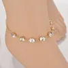 Mode strass bracelets de cheville pour femmes été plage pieds nus bijoux bohime cristal cheville Bracelet femme cheville