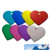 Wholesale 100Pcs Heart Love Personalized Dog Cat Pet ID Tags Customized Engraving Name Phone No. For Dog Pet ID Tag Accessories