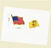 Amerikanische Flagge Anstecknadel Vereinigte Staaten USA Hut Krawattennadel Abzeichen Pins Mini Broschen für Kleidung Taschen Dekoration GD