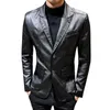 Spring And Autumn Men's Suit PU Leather Jacket Male Casual Coat Korean Version Of The Slim Outwear Overcoat Outergarment1