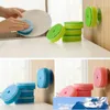 5pcs/sets sponge Strong Decontamination double faced Kitchen Dish Bowl Washing cleaning cloth dish towel+1 PCS vacuum chuck