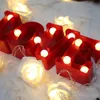 Liefde vormige romantische lichten wandlampen bruiloft decoratie warme witte tafellamp slaapkamer led toys nachtlampje