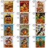 Ny Thanksgiving Deorations Garden Flag Halloween Dubbeltryck Pumpa Hängande Banner Flaggor Hem Party Decoration Välkommen 47 * 32cm Sn3203