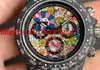 WW Factory 40mm montre-bracelet en fibre de carbone saphir étanche montres de sport lumineuses Aerodyne double fuseau horaire suisse 7750 automatique Ch328r