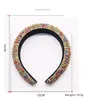 Full Crystal Hair Bands for Women Lady Shiny Padded Diamond pannband Hoop Fashion Accessories J1500