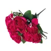 Fausse Rose Melaleuca (9 têtes/bouquet), 18.11 pouces de longueur, Simulation de Roses de printemps pour la maison, fleur artificielle décorative de mariage