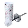 Ensemble d'accessoires de salle de bain, 6 pièces, poubelle, porte-savon, brosse de toilette, porte-brosse à dents