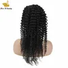 Kinky Curly Ponytail Hair Extensions Brasilianska Virgin Drawstring Ponytails för Black Women Natural Color 10-30Inch