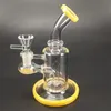 5.9Inch mini-heady glazen water bong waterpijp 14mm gewrichtsdab rig voor roken accessoires (willekeurige kleur)