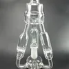 16 pouces bangs d'eau en verre 4 racines recycleur en nid d'abeille dab rig 18mm narguilés mâles pour accessoires fumeurs