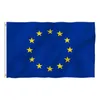 Europe Union Flag High Quality 3x5 FT EU Banner 90x150cm Festival Party Gift 100D Polyester Indoor Outdoor Printed Flags and Banners