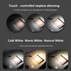 Elastyczne ściemnianie 3 Kolor LED Książka Światła USB Clip-On Ochrona oczu Sypialnia Lampa czytająca Makijaż Lampa LED Lampa Stołowa Czarny / Srebrny Ciało