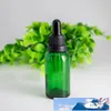 1oz 30ml Clear Blue Green âmbar Garda de gotas de vidro com tampa de gotejador e ponta de vidro 330pcslot 5101734