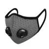 BIKIGHT Maschera protettiva anti-polvere PM2.5 traspirante per esterni al carbone attivo con doppie valvole Maschera protettiva per pesca in bicicletta