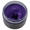 Kolorowanki Wax Wax Srebrny Popiół Szare Purpurowe Tymczasowe Dye Włosów Kolorowanki Wax Gel Mud Włosy Styling Pomady Woski J1700