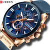 CURREN Marca de luxo Men Watch Couro Quartz Relógio Moda cronógrafo de pulso masculino Esporte Militar 8346 Relogio Masculino CX200805