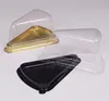 Disposable Plastic Transparent Cheese triangle Cake Dessert Boxes Plastic Uptake Cake Box for Pastry Bakery Dessert display Boxes