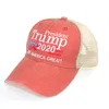 DHL Schip, Borduurwerk Katoen Verstelbare Ademend Hoed Trump 2020 Houd Amerika Groot Honkbal Cap Outdoor Zomer Sport Unisex Caps FY6062