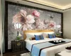 Romantic Floral 3d Wallpaper Nordic Retro Oil Painting Flower Background Wall Oil Painting Rose Rose Decoration Painting HD Wallpaper