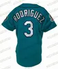 24 Ken Griffey Jr. 1995 75e 3 Alex Rodriguez Cousu Blanc Vert Haute Qualité En Stock Maillots De Baseball