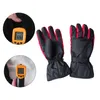 Gants chauffants Type de batterie gants chauffants en Fiber de carbone boîte de batterie moto de Ski électrique gant chaud d'hiver pour les mains 9838219