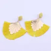 Bohemia Style Lady Tassel Earrings Holiday Elegant Charm Women Pendant Studs 9 Colors High Grade Girls Earring Jewelry