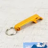 Aluminium flesopener sleutelhanger draagbare bierflesopener gereedschap zomer wijn fles openers met sleutelhanger 2-in-1 opener t2i51028