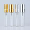 2017 New 5 ml Mini Portable Glass Perfume Spray Bottles Atomizer Refillable Empty Cosmetic Containers For Travel LX2368