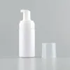 100ml 3.4ozクリアなプラスチック耐火性の泡沫液体石鹸ポンプボトル旅行のサイズの空のムースの泡立ち石鹸ディスペンサーのための美容フェイシャルクレンザー