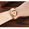 Wood Watches Men Creative Hollow Triangle Simple Bamboo Wooden poignet Round Cadran Watch Quartz Analog Horloge Gift Reloj Para Hombre9680579