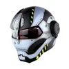 Hjälm retro motorcykel hjälm full ansikte järn krigare man dot säkerhet certifiering hög kvalitet svart färgglad DBXB4980778