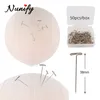 Nunify 2122232425Inch Canvas Wig Head And Stand Manikin Head Wigs Mannequin Head Stand Wig Making Kit Hair Extension Holder CX5987220