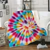 150 * 130 cm Couvertures Tie Dye Sherpa Couverture Enfants Couette Doux En Peluche Canapé Couvre-lits Enfant Hiver En Peluche Châle Canapé Canapé Wrap 11 styles M2284