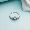 Fairy Tale Tiara Wishbone Ring pour Pandora Authentique Bijoux de créateur de mariage en argent sterling pour femmes Petite amie Cadeau CZ Bagues en diamant avec boîte d'origine