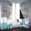 Europäischer 3D Vorhang Kreative Europäische Blackout Curtain Drapes Wohnzimmer Luxus-Vorhänge für Fenster