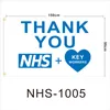 UK شكرا NHS التخصيص العلم، وأعلام 3X5FT كمية صغيرة ألياف البوليستر الجملة مع اثنين من الحلقات طباعة الشاشة