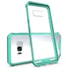 För Samsung S8 Plus Case Transparent Clear Soft TPU Hard PC Back Cover Telefon Väska till Samsung Galaxy Note 8