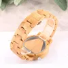 Holz Uhren Männer kreatives hohles Dreieck Einfacher Bambus Holzgelenk runden Zifferblatt Quarz analog Uhr Geschenk Reloj Para Hombre6620703