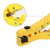 1PC Coaxial Cable Stripper Multifunktion Cutter Tool Rotary Coax Stripper för RG6 RG59 RG7 TV -satellit Crimping -tång verktyg BFAB5610380