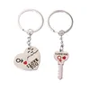 2022 Couple je t'aime Lettre Keychain Coeur Key Bague Argent d'Argent Jolie Jumel Cinkchains Souvenirs Saint Valentin Bijoux Cadeaux