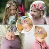 Moda Çiçek Bebek Bantlar Süper Yumuşak Naylon Bebek Bebek Saç Bandı Kız Saç Aksesuarları Fotoğrafçılık Dikmeler