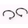 Women Stainless steel nose ring C shape Body Hoop Piercing jewelry fashion will and sandy gift