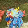 7m storlek 5 för 6 Student Mascot Costume Silk Fabric Chinese Spring Day Dragon Dance Original Folk Festival Celebration Prop218