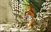 Niestandardowe fotograficzne tapety na ściany 3D Mural las Tiger płytki ścienne Salon TV Tło Tło Wall Papers Home Decor