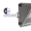 Lâmpadas de parede LED para exteriores 120W Crepúsculo ao Amanhecer Comercial Industrial WallPack Luminária Iluminação Daylights 5000K AC90-277V IP65 DLC ETL Li296H