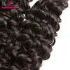 VENDA PACHES DE CABELOS DE CABELO DE VENDA DE ÁGUA molhada e ondulada 3 pacotes com encerramento de renda Cabelo humano Cabelo virgem ondulada Extensão de cabelo humano Greatremy Cabeça cheia Mulheres negras menina